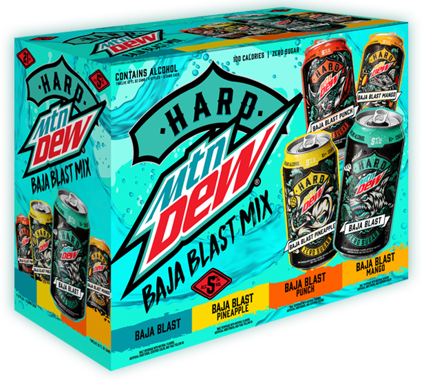 Hard Mtn Dew Baja Blast Mix Pack